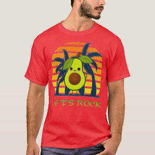 Camiseta aguacate plush letx27s rock