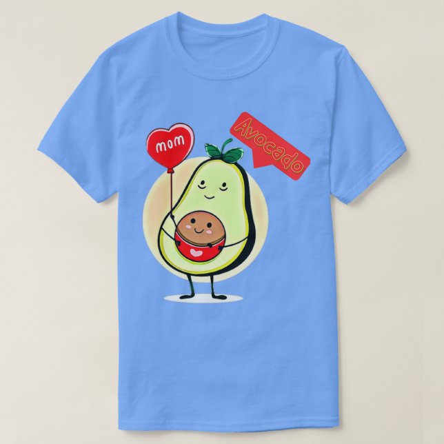 Camiseta Aguacate Plush mamá Funny (Diseño del anverso)