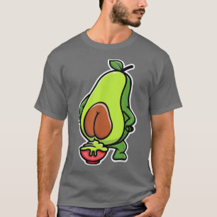 Camiseta Aguacate Pooping, Guac Guacamole, Vegan Para Hombr