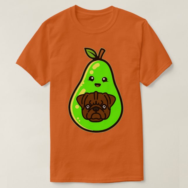 Camiseta Aguacate Pug Avopugo (Diseño del anverso)