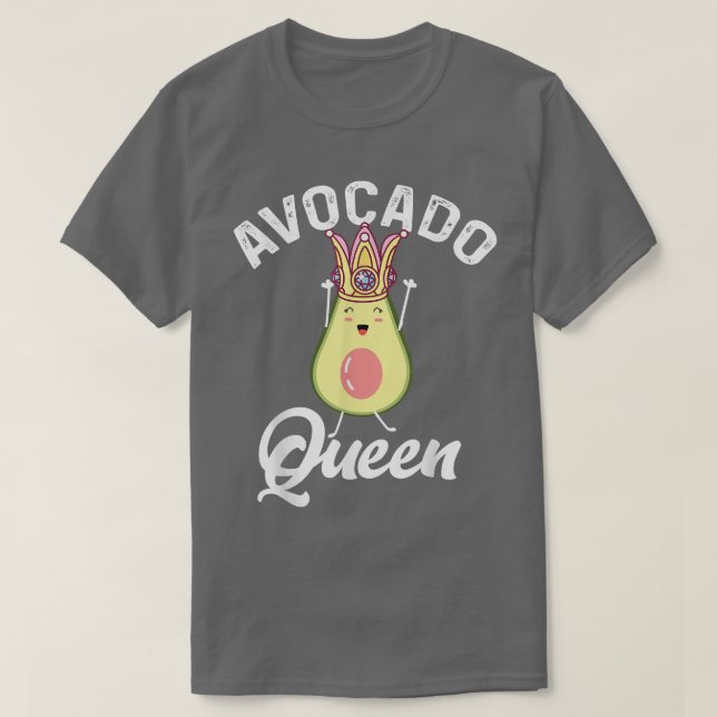 Camiseta Aguacate Reina Guacamole Fan Veggie Vegetaria (Diseño del anverso)