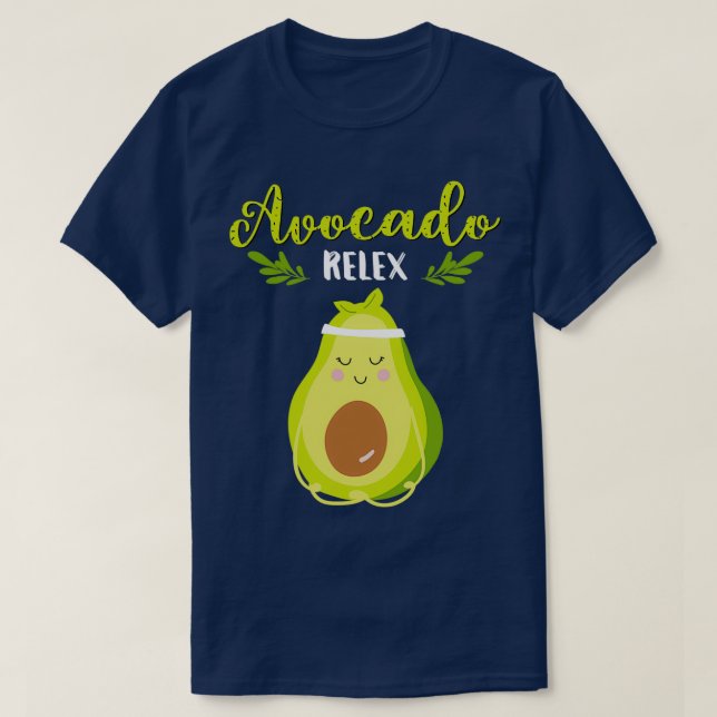 Camiseta Aguacate Relax Aguacate Yoga Pose Aguacate Vegan V (Diseño del anverso)