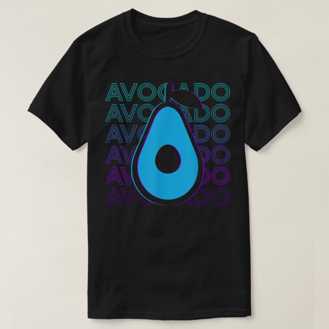 Camiseta Aguacate retro aguacate (Diseño del anverso)