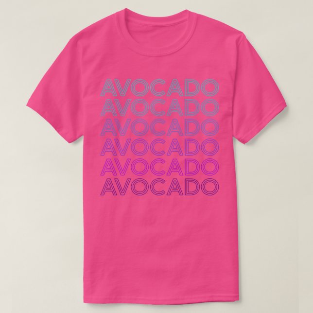 Camiseta Aguacate retroT-Shirt (Diseño del anverso)