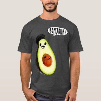 Camiseta aguacate se enfrenta a bonjour