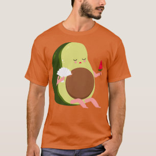 Camiseta Aguacate Sensación de calor y de comer sandía
