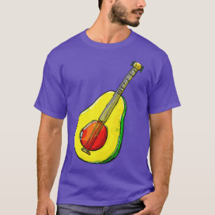 Camiseta Aguacate Shirt Guitarra Shirt Comida Aguacate Guit