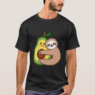 Camiseta Aguacate Sloth Guacamole Lover Aguacates Eater Gra