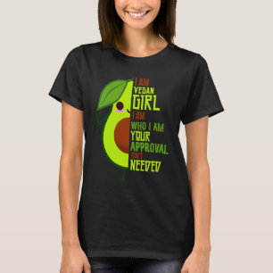Camiseta Aguacate Soy chica vegana verde vegetariana herbí