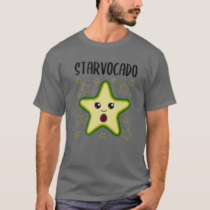 Camiseta Aguacate Star Funny Comida Vegetable Vegetariano