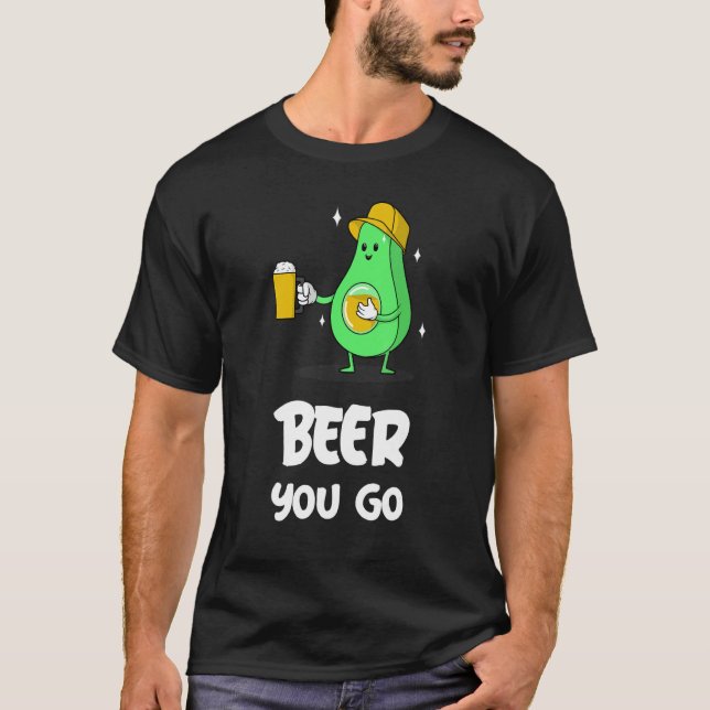 Camiseta aguacate te da cerveza vas a patricks d (Anverso)