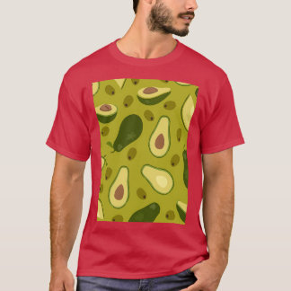 Camiseta Aguacate Tropical Delicioso Estilo Floral