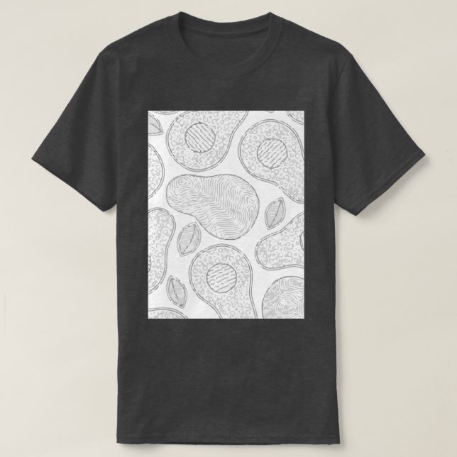 Camiseta Aguacate tropical exótico (Diseño del anverso)
