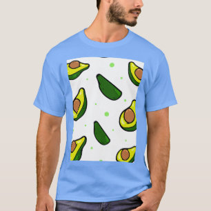 Camiseta Aguacate Tropical Exótico Flores Plantas Clásicas