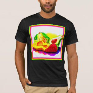 Camiseta Aguacate tropical, fresa y mango. ¡Hazte con una e