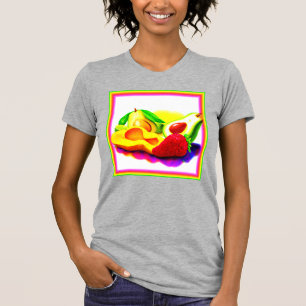 Camiseta Aguacate tropical, fresa y mango. ¡Hazte con una e