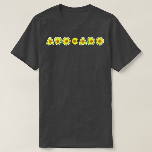 Camiseta Aguacate vegan (Diseño del anverso)