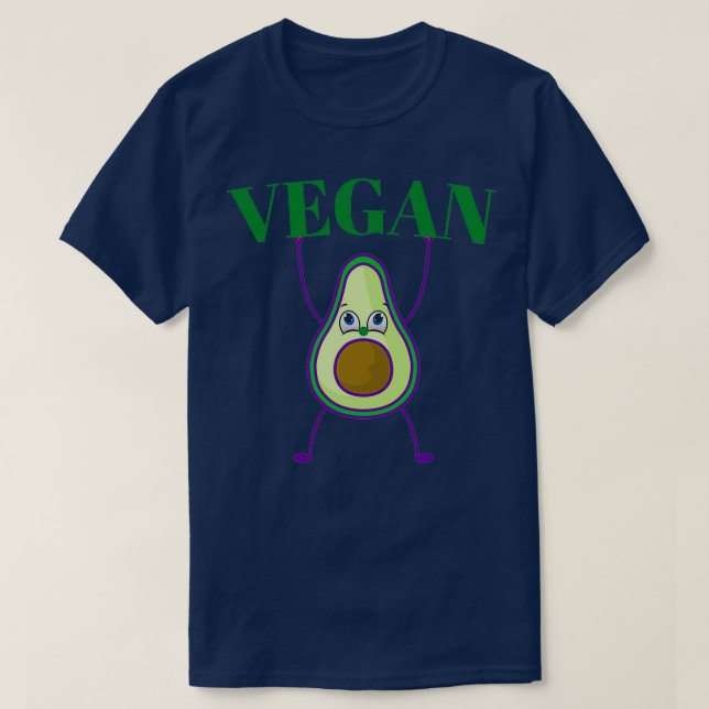 Camiseta Aguacate vegan (Diseño del anverso)