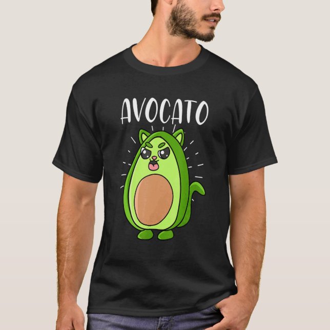 Camiseta Aguacate Vegan Aguacate Gato Hangover Gato Propiet (Anverso)