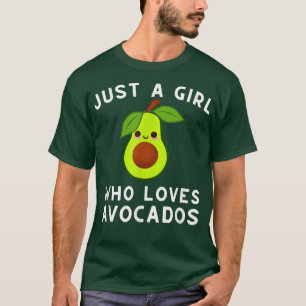 Camiseta Aguacate Vegan Vegetariano Sólo Un Chica Que Ama A