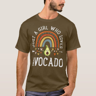 Camiseta Aguacate Vegan Vegetariano Sólo Un Chica Que Ama A