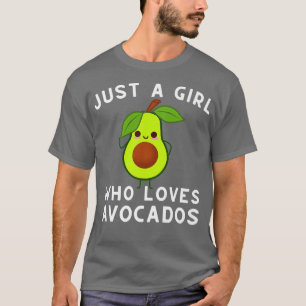 Camiseta Aguacate Vegan Vegetariano Sólo Un Chica Que Ama A