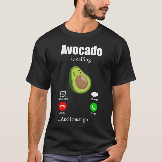 Camiseta Aguacate Veganismo Orgánico Vegetariano (Anverso)