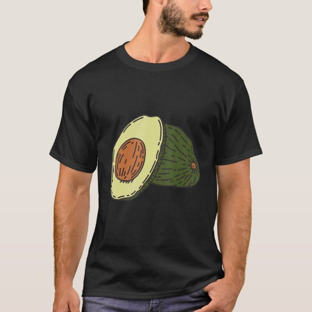 Camiseta Aguacate Vegetariano 1 (Anverso)