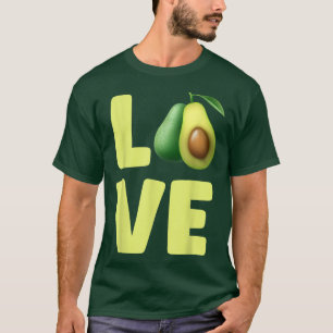 Camiseta Aguacate Vegetariano Vegan Food Aguacate Amor