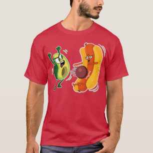 Camiseta Aguacate vs Hotdog