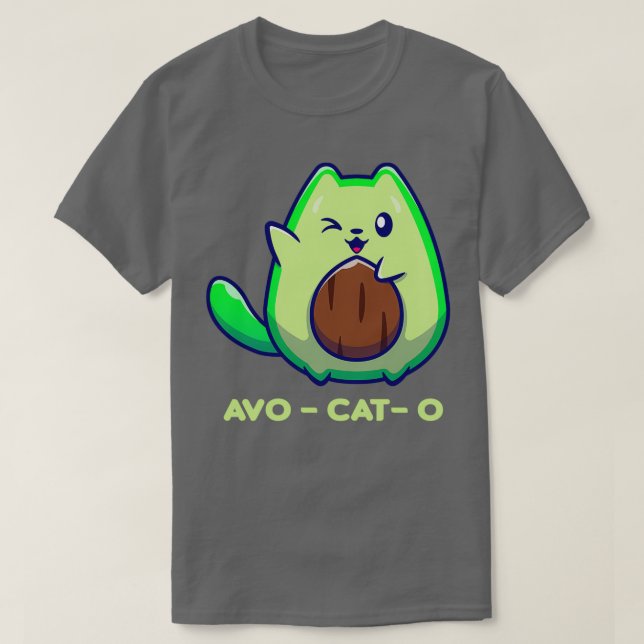 Camiseta Aguacate y amante del gato en tu vida (Diseño del anverso)