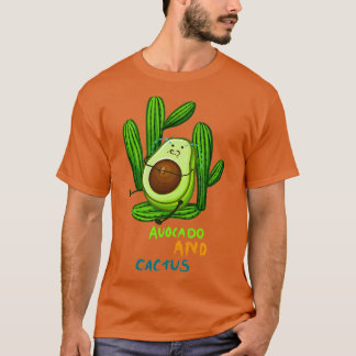 Camiseta Aguacate y cactus divertidos