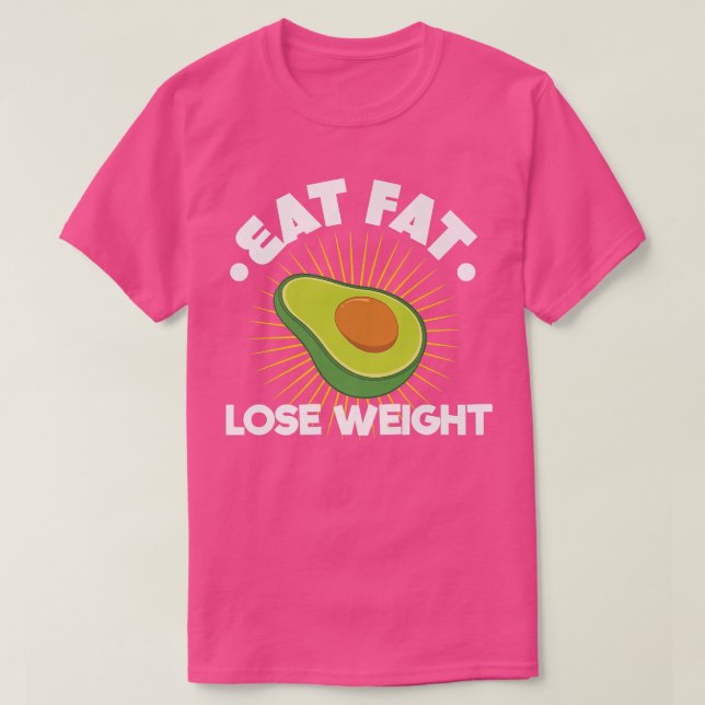 Camiseta Aguacate Y Dieta Keto (Diseño del anverso)