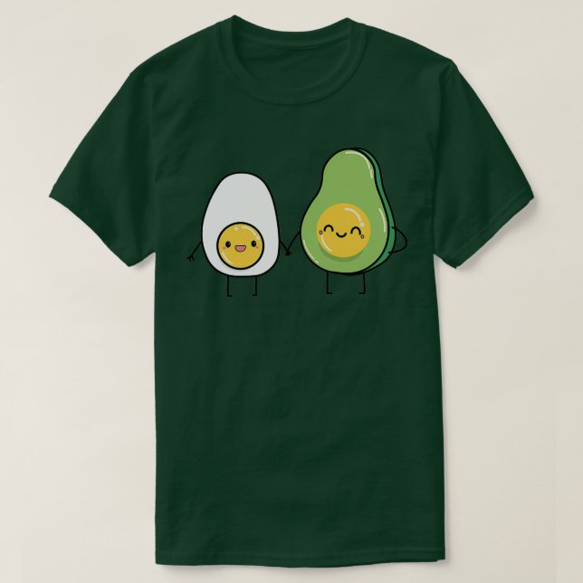 Camiseta Aguacate y huevo (Diseño del anverso)