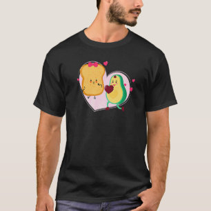 Camiseta Aguacate y Tostada Aguacate Lindo   Comida Vegana