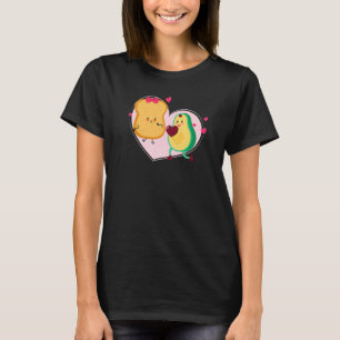 Camiseta Aguacate y Tostada Aguacate Lindo Comida Vegana