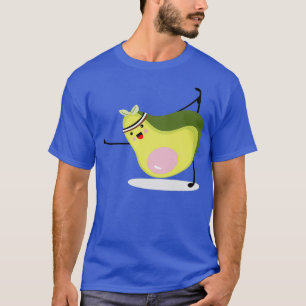 Camiseta aguacate yoga meditación Zen yoga pose fruta
