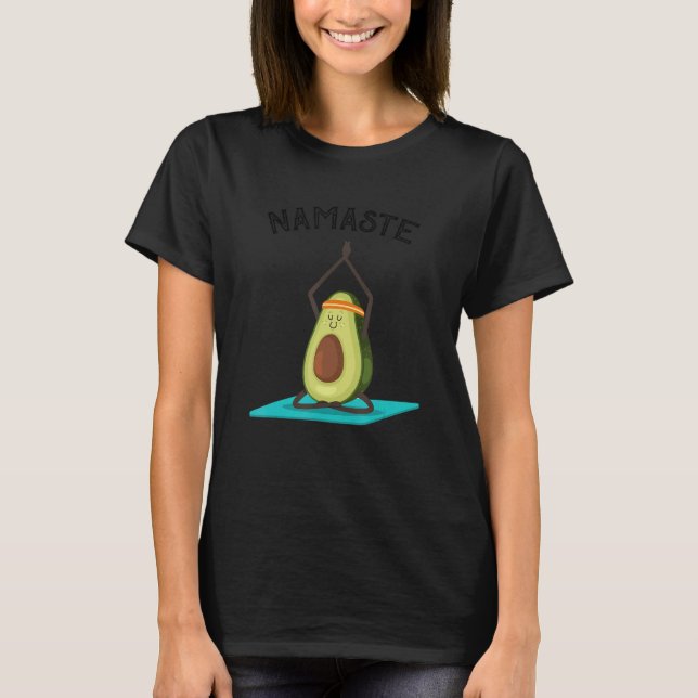 Camiseta Aguacate Yoga Meditate Namaste Cute Aguacate Medit (Anverso)