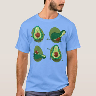 Camiseta Aguacate Yoga Saludable Comida Graciosa Vegetable