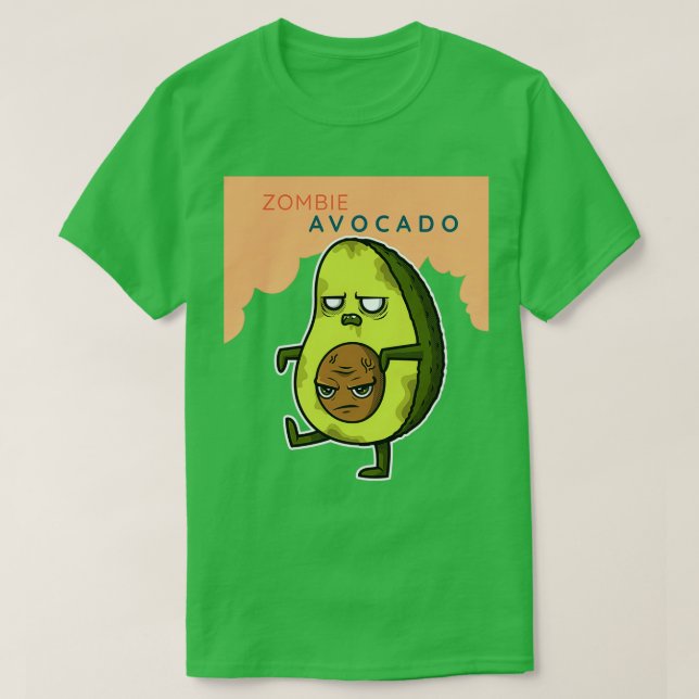 Camiseta Aguacate zombi 1 (Diseño del anverso)