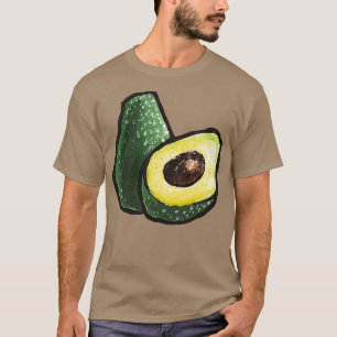 Camiseta aguacates acuarelas