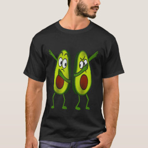 Camiseta Aguacates haciendo Dab Fruta Lindo Baile Vegano Co