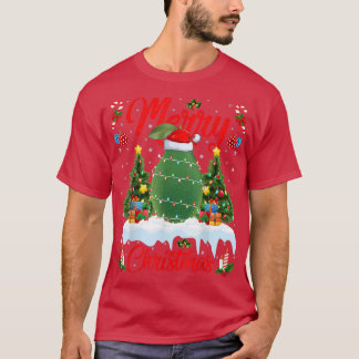 Camiseta Aguacates Lover Xmas Iluminación Santa Hat Aguacat