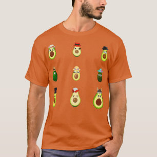 Camiseta Aguacates verdes divertidos con Gorras