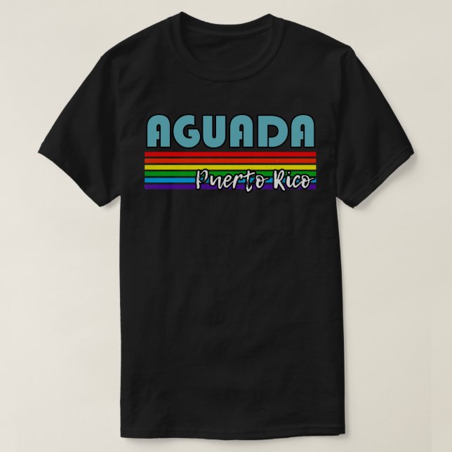 Camiseta Aguada Puerto Rico Orgullo Aguada LGBT regalo LGBT (Diseño del anverso)