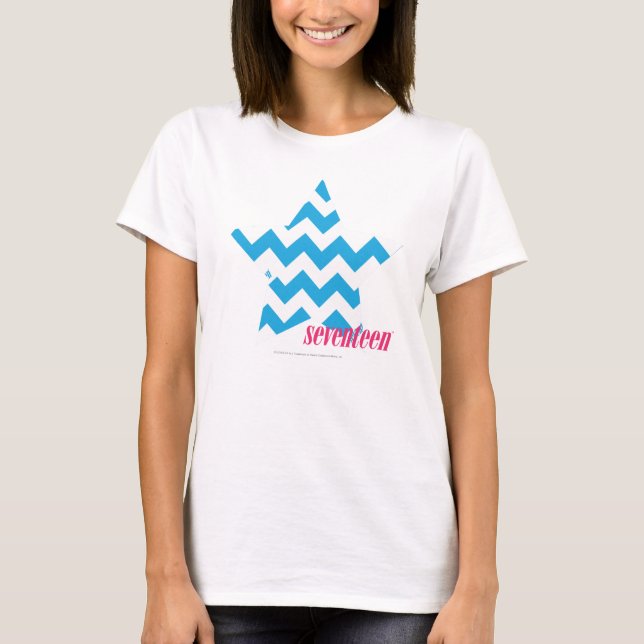 Camiseta Aguamarina 2 del zigzag (Anverso)