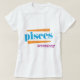 Camiseta Aguamarina de Piscis (Diseño del anverso)