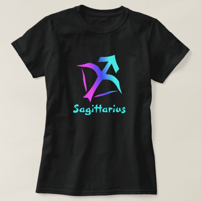 Camiseta Aguamarina del azul del rosa del Rótulo del (Diseño del anverso)