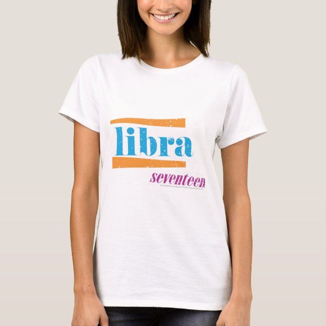 Camiseta Aguamarina del libra (Anverso)