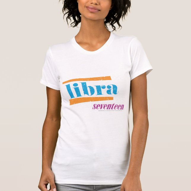 Camiseta Aguamarina del libra (Anverso)